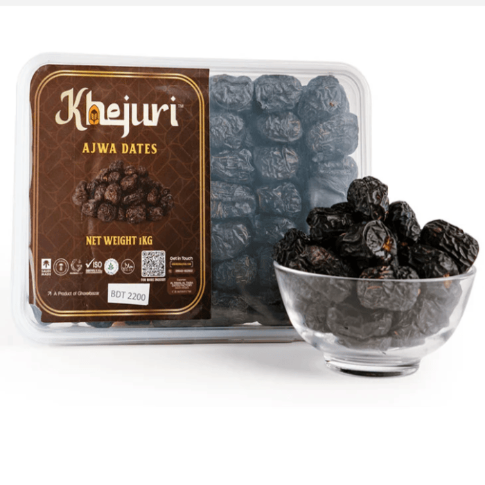 Ajwa Premium Dates 1kg (Large)